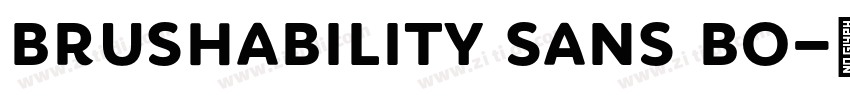 Brushability Sans Bo字体转换